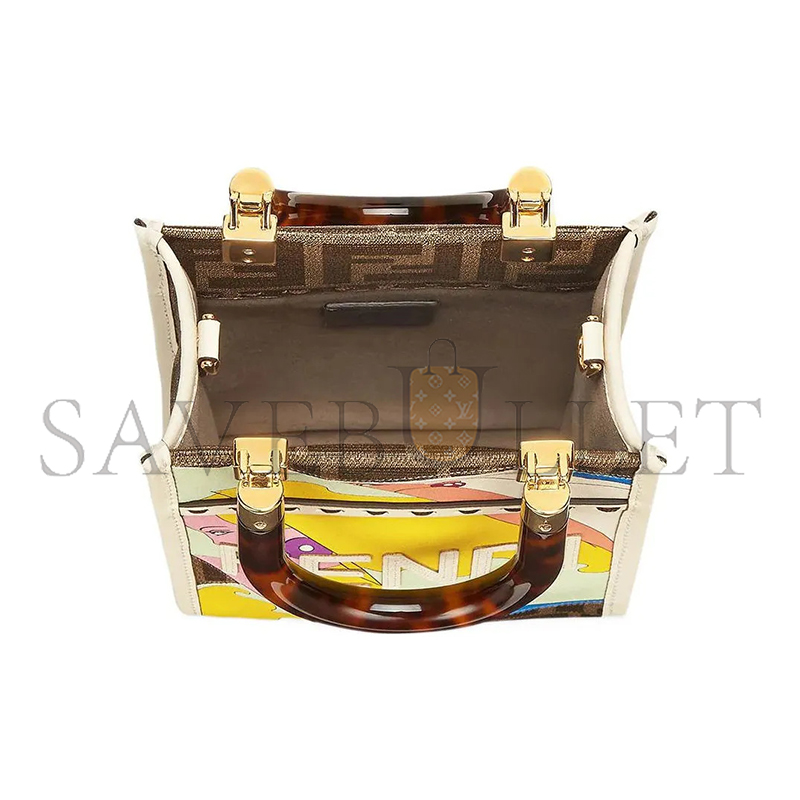 F**di mini sunshine shopper tote crossbody bag 8bs051ajh9f1hdv (18*13*6.5cm)